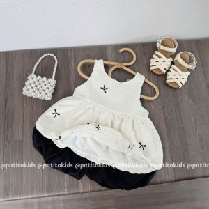 set áo nơ quần bí