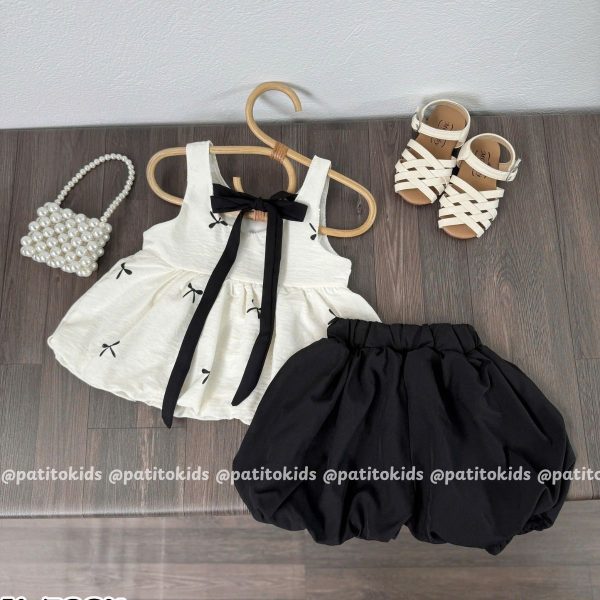 set áo nơ quần bí