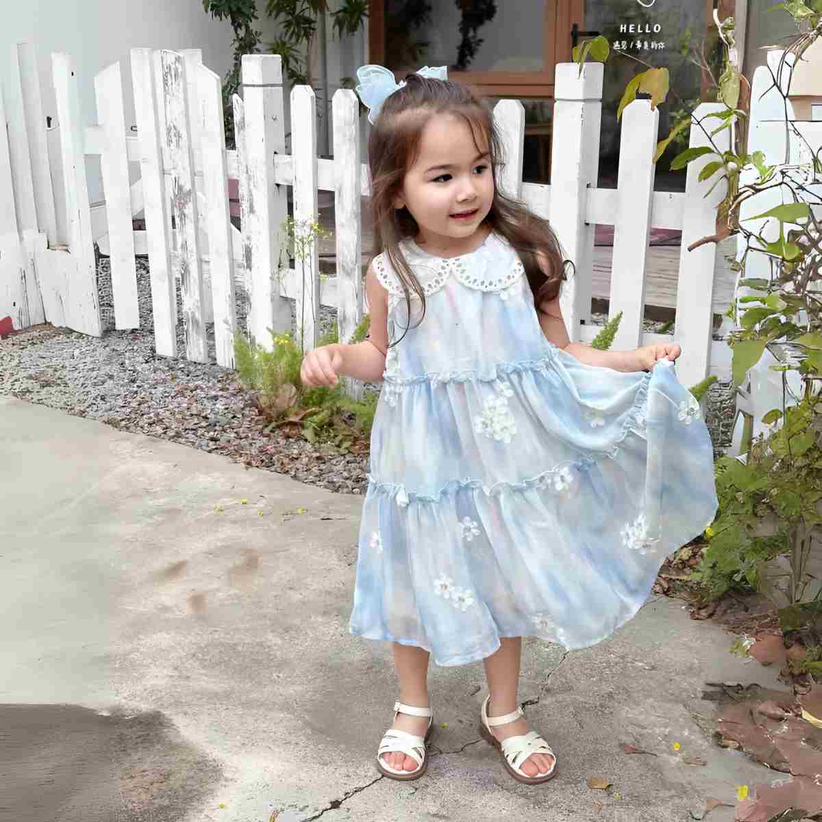 mẫu váy trẻ em đẹp maxi