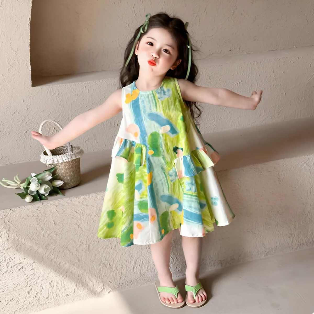 mẫu váy trẻ em đẹp chất cotton