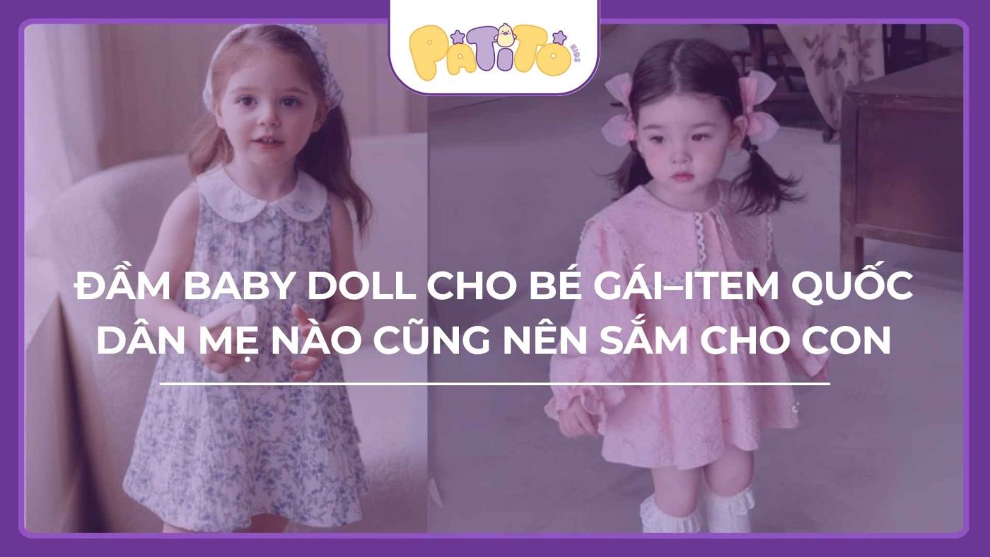 đầm babydoll cho bé gái đáng yêu