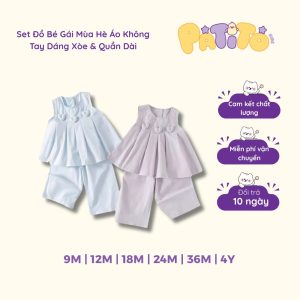 set đồ cho bé gái mùa hè