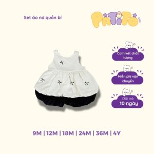 set áo nơ quần bí