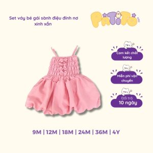 Set váy bé gái sành điệu