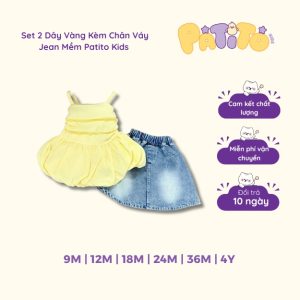 set 2 dây vàng kèm chân váy