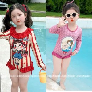 đồ bơi bé gái tay dài dễ thương