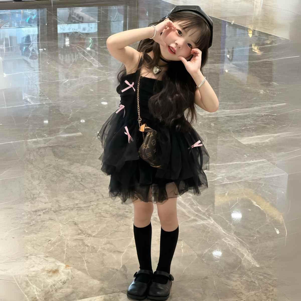 váy xòe tầng dễ thương cho bé xinh đẹp