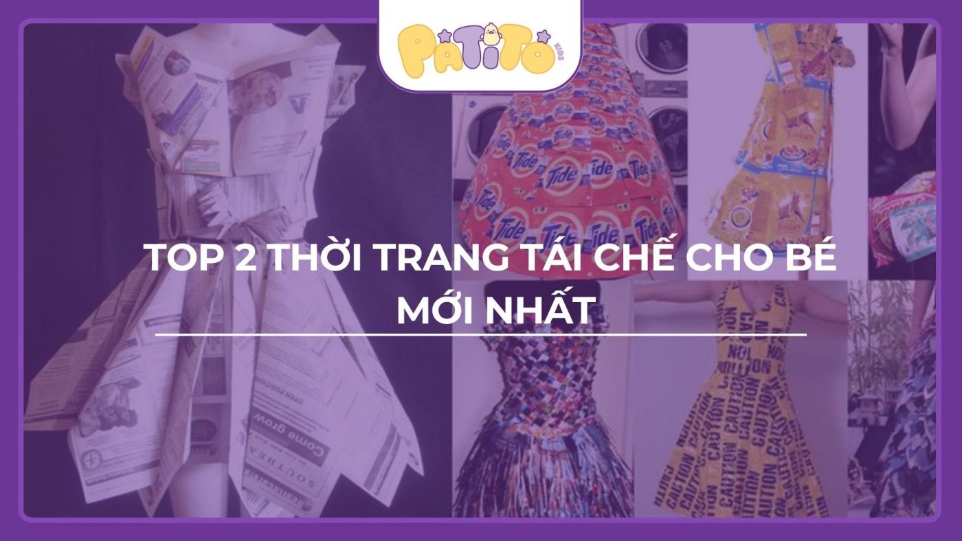 thời trang tái chế cho bé