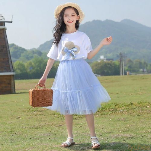 chân váy xoè trẻ em dài công chúa